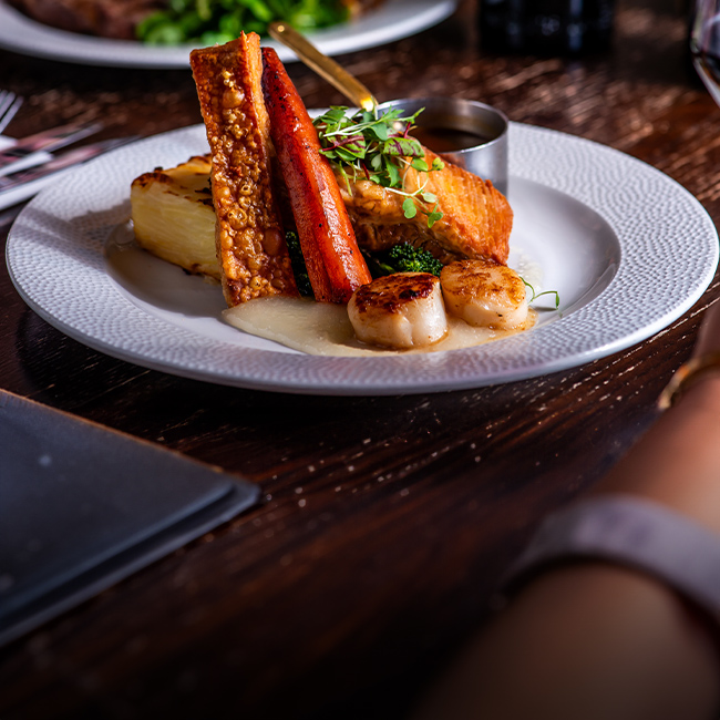 Explore our great offers on Pub food at The Crown