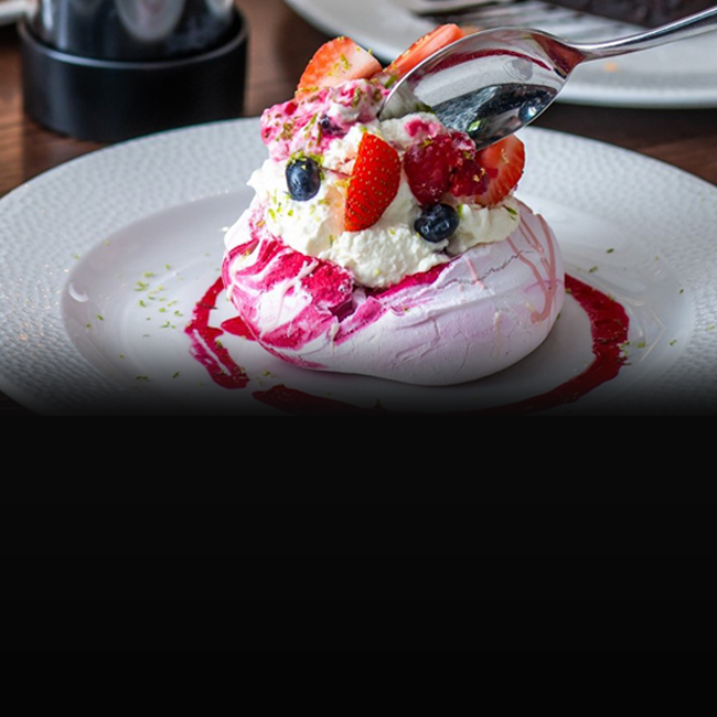 Dessert menu at The Crown