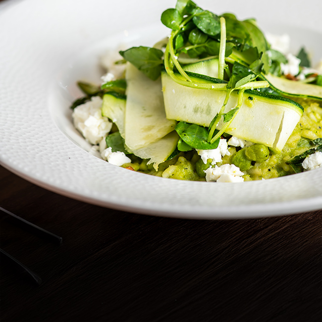 Vegan menu at The Crown