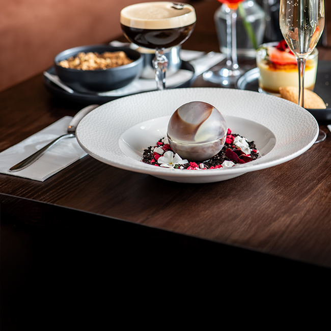 Dessert menu at The Crown