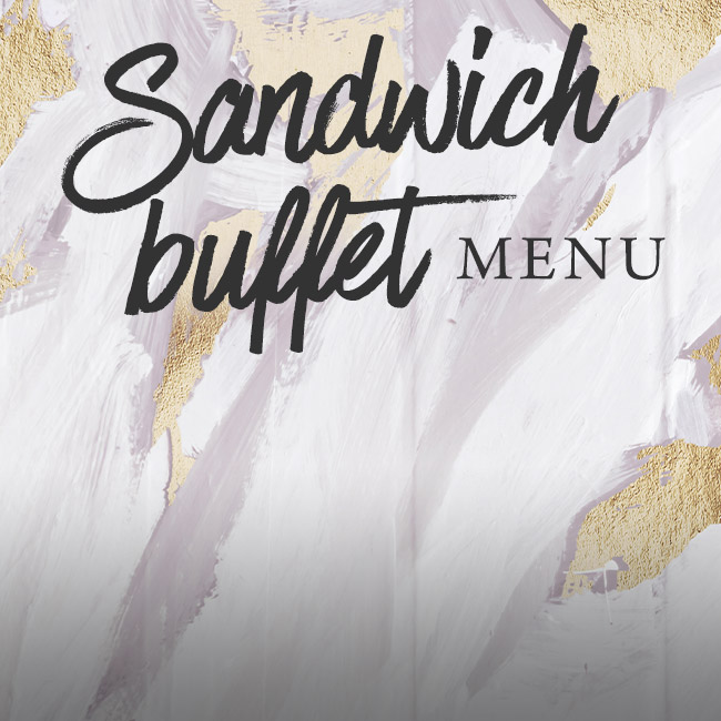 Sandwich buffet menu at The Crown