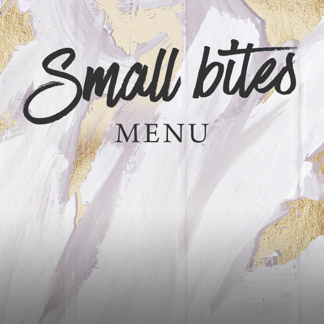 Small Bites menu at The Crown 